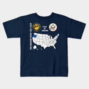 State of Oregon Kids T-Shirt